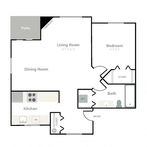 One Bedroom One Bathroom Home